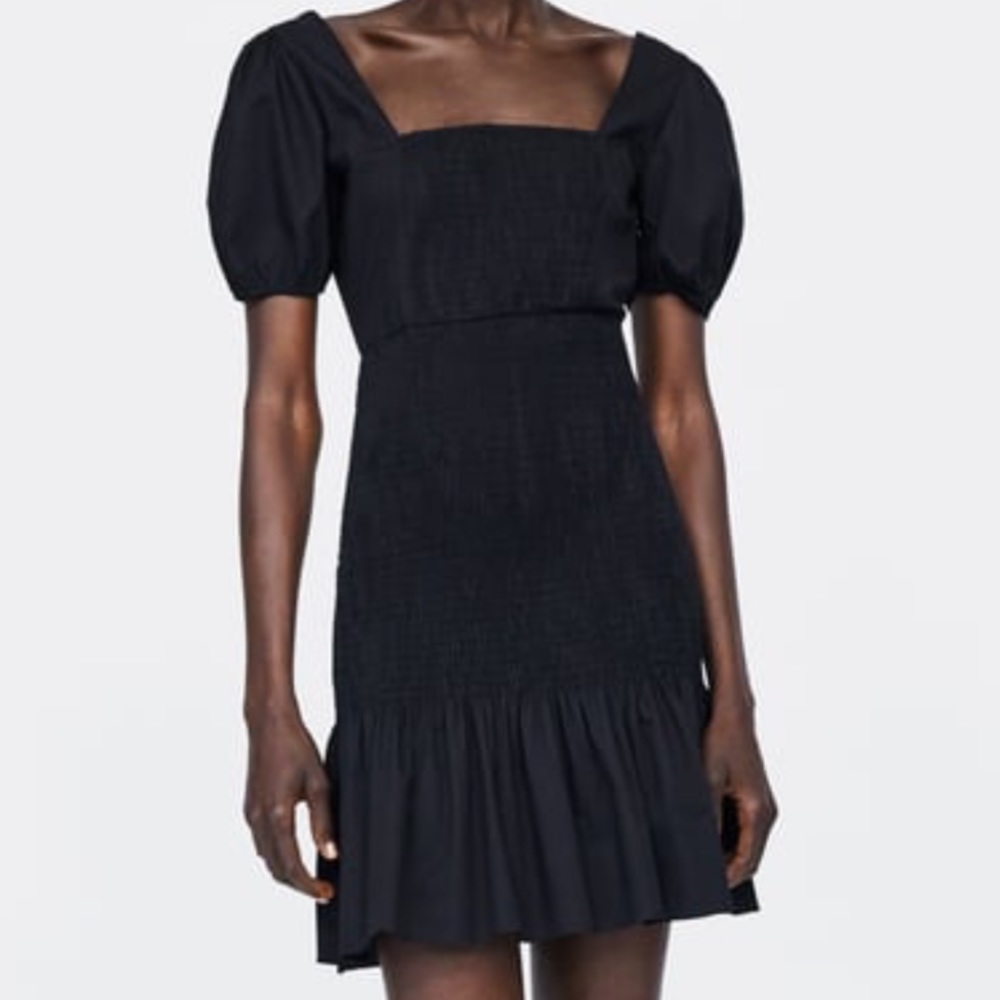 ZARA Smocked Bodice Dress